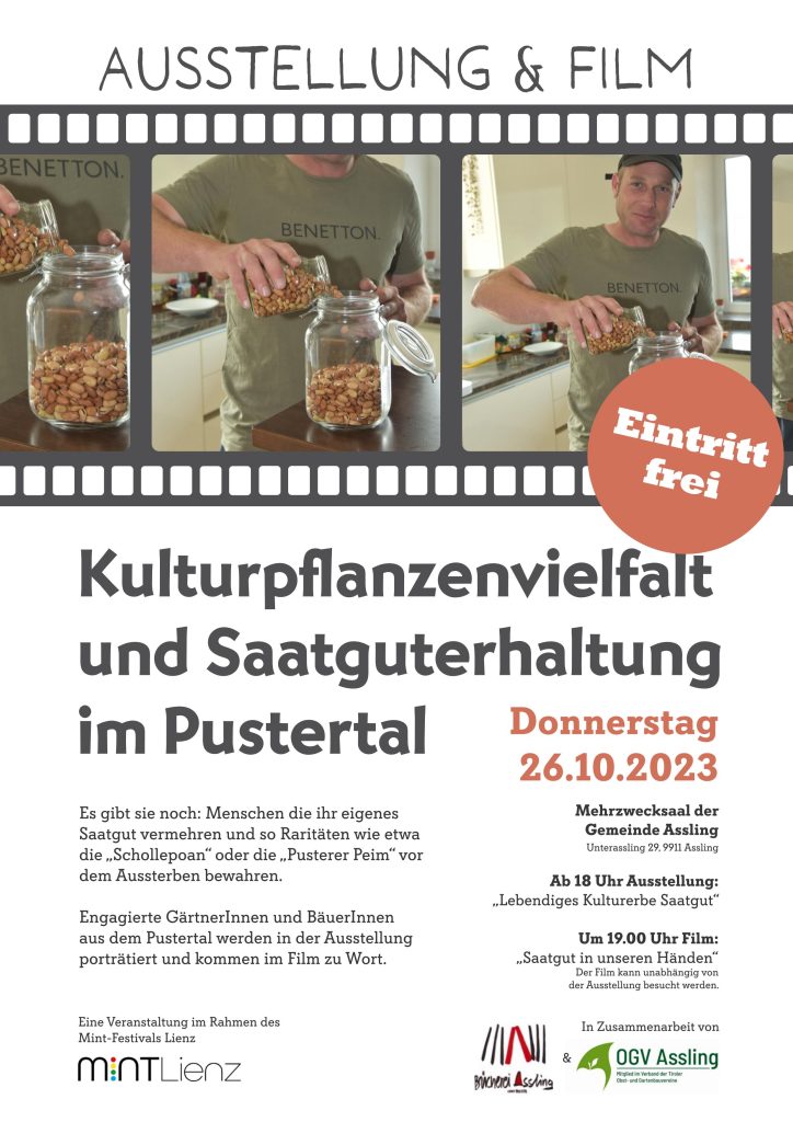 Plakat Ausstellung & Film Assling